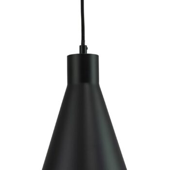 Závesné svietidlo Dyberg Larsen Miles, čierne, Ø 20 cm, kov