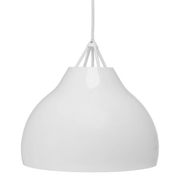 Závesné svietidlo Dyberg Larsen Pyra, opál, Ø 29 cm, sklo