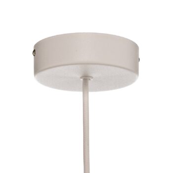Závesné svietidlo Egg M z kovu, Ø 38 cm, biele