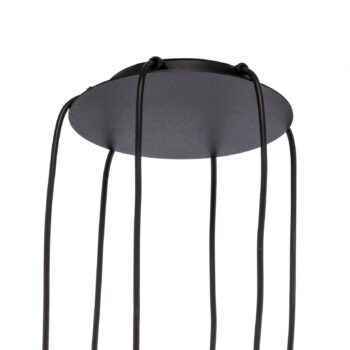 Závesné svietidlo Elit Spider, 6-pl., zlatá farba, kov