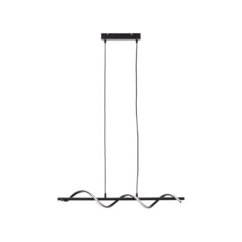 Závesné svietidlo Eunice LED, dĺžka 80 cm, čierna farba, kov