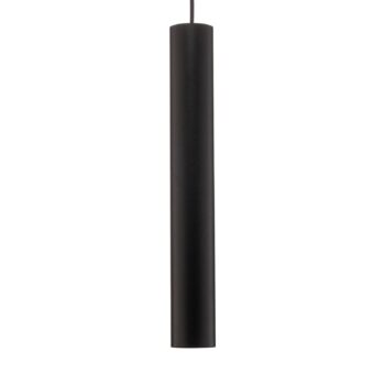 Závesné svietidlo Eye, 1-pl., čierne, výška tienidla 40 cm