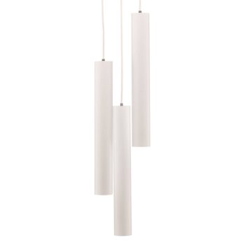 Závesné svietidlo Eye, 3-plameňové, okrúhle, biele