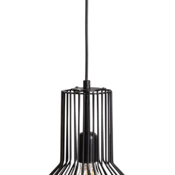 Závesné svietidlo Fellini MR-757, čierne, kov, Ø 38 cm