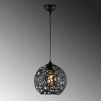 Závesné svietidlo Fellini MR-785 1-svetlo Ø 25cm čierne