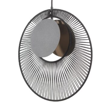 Závesné svietidlo Forestier Oyster design, čierne