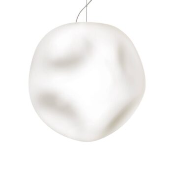 Závesné svietidlo Foscarini Hoba Grande, Ø 36 cm, zavesenie 350 cm