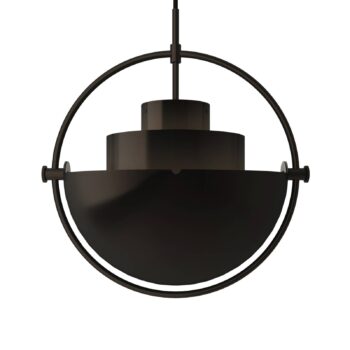 Závesné svietidlo GUBI Multi-Lite, Ø 27 cm, čierna/čierna