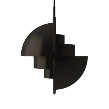 Závesné svietidlo GUBI Multi-Lite, Ø 27 cm, čierna/čierna