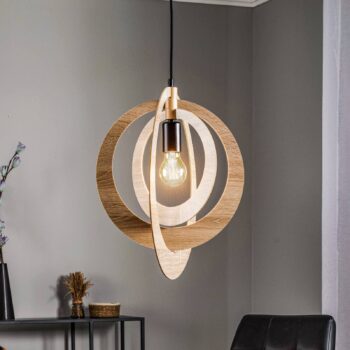 Závesné svietidlo Glam s kruhovým tienidlom na lampu