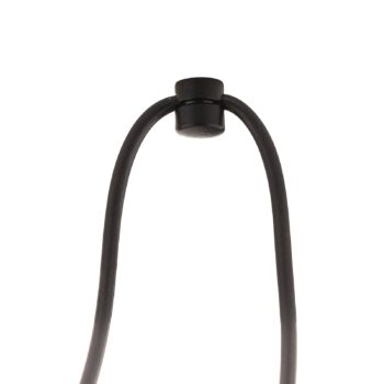 Závesné svietidlo Glassy, decentralizované, čierne, číre, sklo, Ø 14 cm