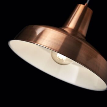Závesné svietidlo Ideal Lux Moby, medená farba, kov, Ø 35 cm
