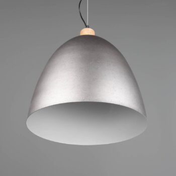 Závesné svietidlo Jagger, 1-pl., Ø 40 cm, nikel