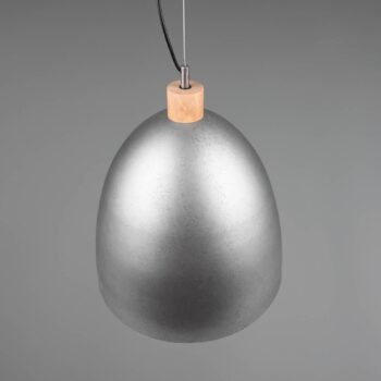 Závesné svietidlo Jagger, 1-pl., Ø 40 cm, nikel