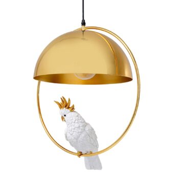 Závesné svietidlo KARE Cockatoo s modelom kakadu