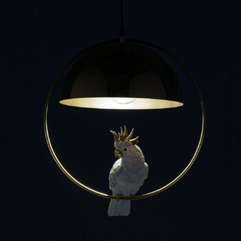 Závesné svietidlo KARE Cockatoo s modelom kakadu