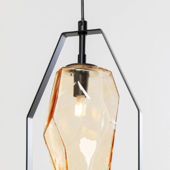 Závesné svietidlo KARE Diamond Fever Dining black 5 light linear
