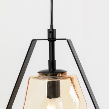 Závesné svietidlo KARE Diamond Fever Dining black 5 light linear