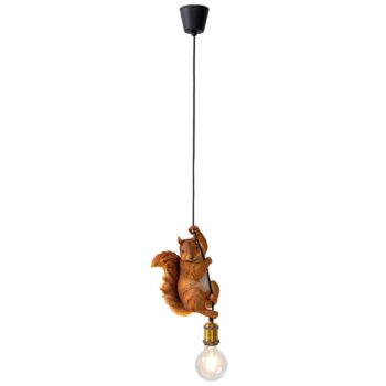 Závesné svietidlo KARE Squirrel s modelom veveričky