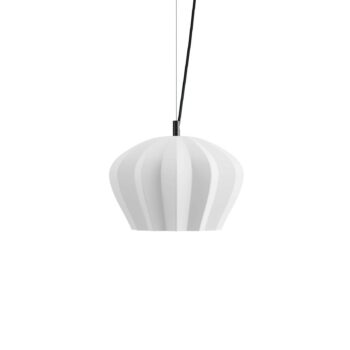 Závesné svietidlo Karman Sahara, biele, Ø 35 cm, keramika, E27