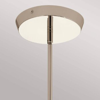 Závesné svietidlo Kayva LED, IP44, 4 svetlá, leštený nikel