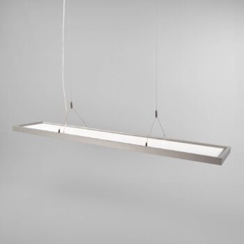 Závesné svietidlo LED Arcchio Dorean, strieborná farba, kov, 120 cm