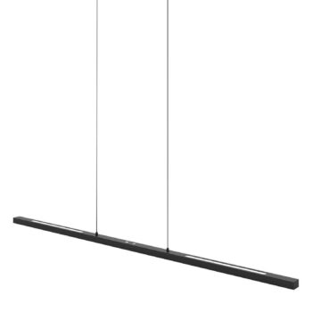 Závesné svietidlo LED Bande, hore/dole, čierne, 120 cm, CCT, stmievač