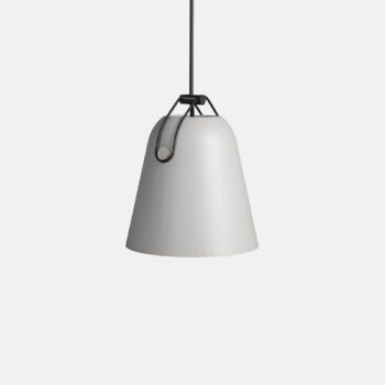 Závesné svietidlo LEDS-C4 Napa, Ø 28 cm, sivé