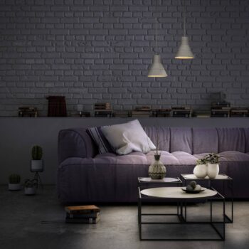 Závesné svietidlo LEDVANCE Concrete Bim, betón, tmavosivá