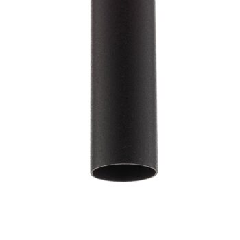 Závesné svietidlo Laser, 1-plameňové, čierne, tienidlo na lampu 49cm