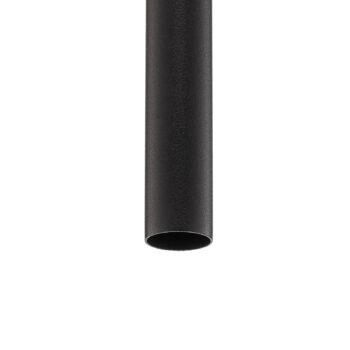 Závesné svietidlo Laser, 1-plameňové, čierne, tienidlo na lampu 75cm