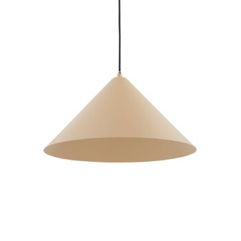 Závesné svietidlo Lindby Clarine, béžová farba, Ø 50 cm, kov
