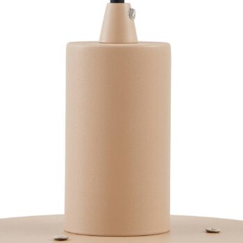 Závesné svietidlo Lindby Elorri, béžová farba, Ø 38 cm, kov