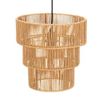 Závesné svietidlo Lindby Elvoria, tráva, Ø 30 cm, E27