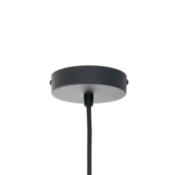 Závesné svietidlo Lindby Ilajus, Ø 30 cm, bambus, E27