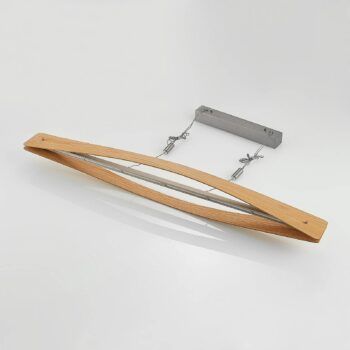 Závesné svietidlo Lindby LED Beazina, dub, kov, 118 cm