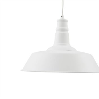 Závesné svietidlo Lindby Laylan, biele, Ø 36 cm, kov