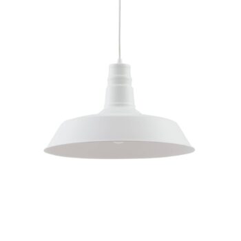 Závesné svietidlo Lindby Laylan, biele, Ø 46 cm, kov