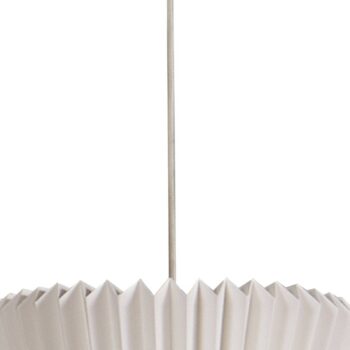 Závesné svietidlo Lindby Magali, biele, papier, Ø 45 cm, E27