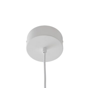 Závesné svietidlo Lucande LED Faelinor, biele, hliník, Ø 35 cm