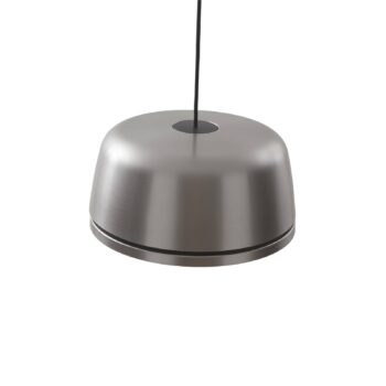 Závesné svietidlo Lucande LED Faelinor, sivá farba, hliník, Ø 35 cm