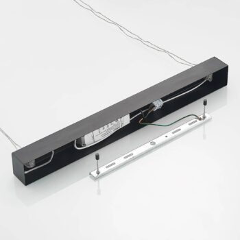 Závesné svietidlo Lucande LED Stakato, 120 cm, 6 svetiel, stmievateľné