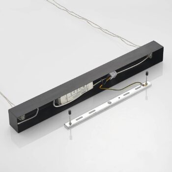 Závesné svietidlo Lucande LED Stakato, 140 cm, 6 svetiel, stmievateľné