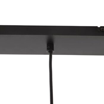 Závesné svietidlo Lucande Sterzy, dĺžka 105 cm, sivá farba, sklo, 4 svetlá.