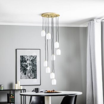 Závesné svietidlo Lucande Taylan 9-light rondel
