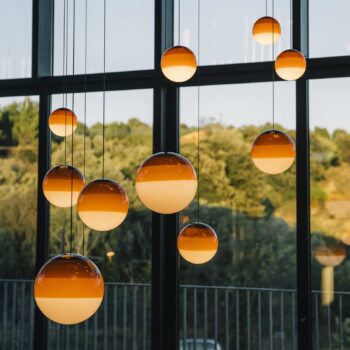 Závesné svietidlo MARSET Dipping Light LED Ø 30 cm oranžová
