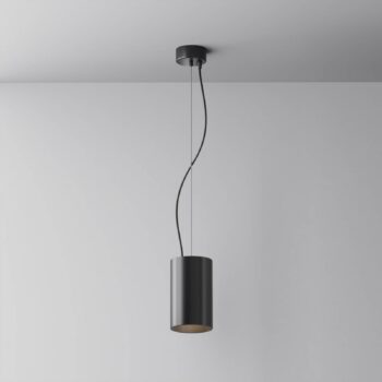 Závesné svietidlo Maytoni LED Efir, čierne, Ø 9,5 cm, 25 W, 38°