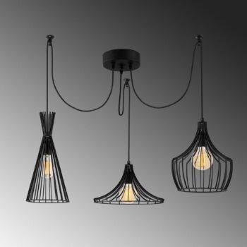 Závesné svietidlo Mezopotamya N-1291 3-light black