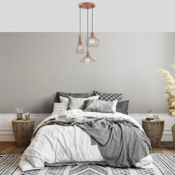 Závesné svietidlo Mezopotamya N-1298 3-light copper