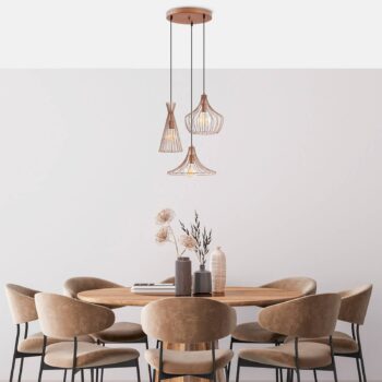 Závesné svietidlo Mezopotamya N-1298 3-light copper